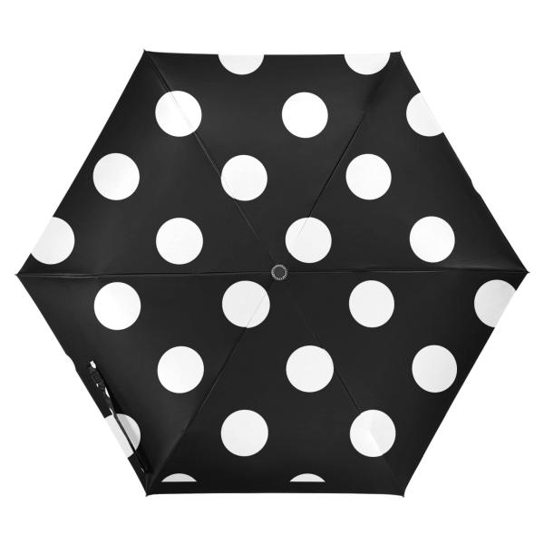 【並行輸入品】ZENWAWA Travel Umbrella (White Spot in Blac...