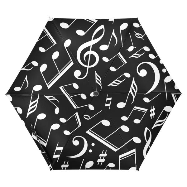 【並行輸入品】ZENWAWA Travel Umbrella (Black White Music ...