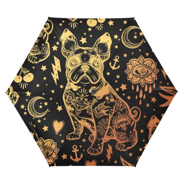 【並行輸入品】ZENWAWA Travel Umbrella (Golden Bulldog) Au...
