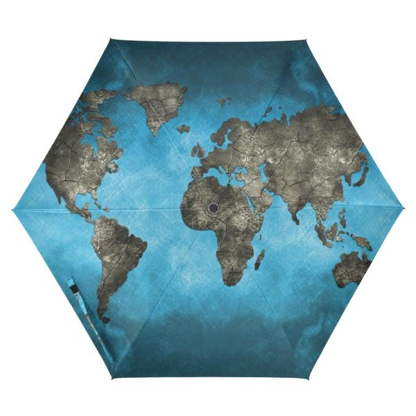 【並行輸入品】ZENWAWA Travel Umbrella (Realistic World Ma...