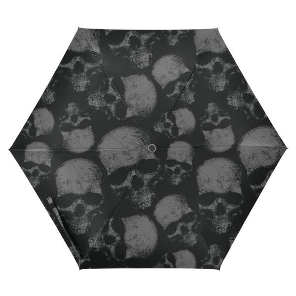 【並行輸入品】ZENWAWA Travel Umbrella (Grey Skulls) Auto ...