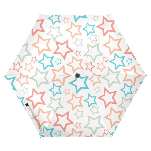 【並行輸入品】ZENWAWA Travel Umbrella (Colored Star) Auto...