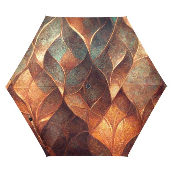 【並行輸入品】ZENWAWA Travel Umbrella (Bronze Leaf) Auto ...