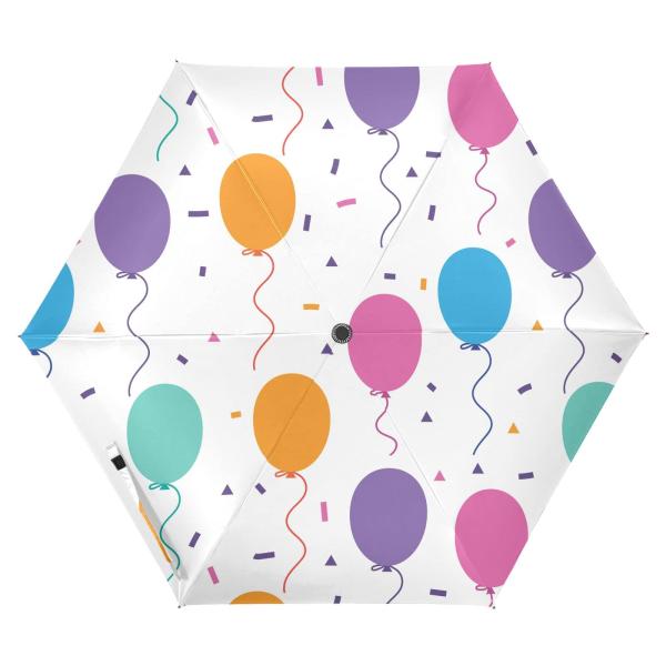 【並行輸入品】ZENWAWA Travel Umbrella (Colorful Balloons)...