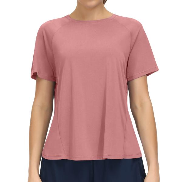 【並行輸入品】Women's Short Sleeve Crop Top Yoga T Shirt ...