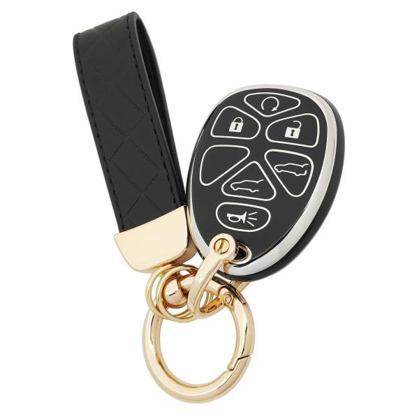 【並行輸入品】AYGUCEKE TPU保護キーフォブカバーケース シボレータホ サバーバン シルバラ...