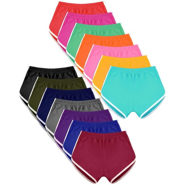 14 Pcs Dolphin Shorts Women Yoga Shorts Athletic E...