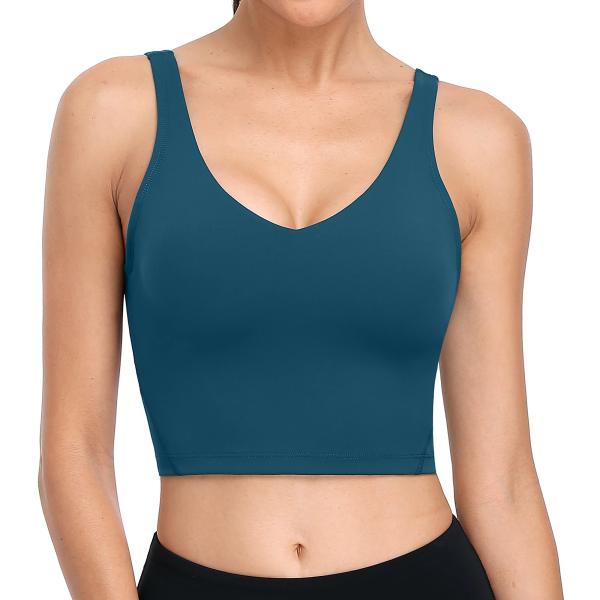 【並行輸入品】ATTRACO Women Workout Tops with Built in Br...
