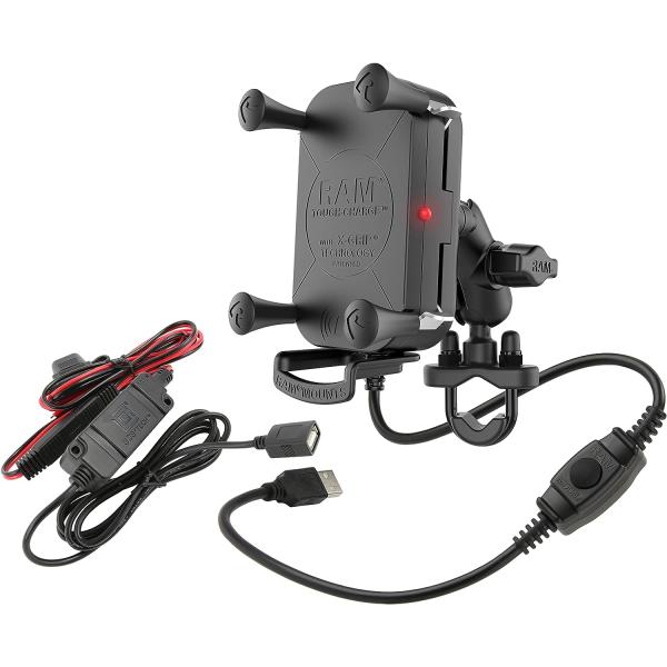 【並行輸入品】RAM Mounts Tough-Charge 15W 防水ワイヤレス充電オートバイマ...