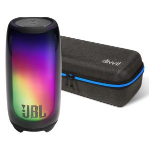 JBL Pulse 5 Black Bluetooth Light Show Speaker Bundle with Premi 並行輸入品