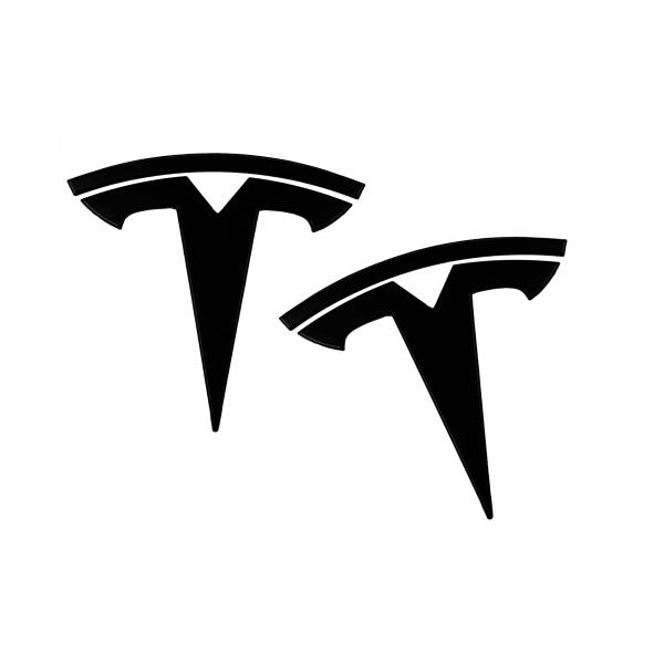 【並行輸入品】EVMIZE Tesla T Logo Emblem Set Front Rear M...