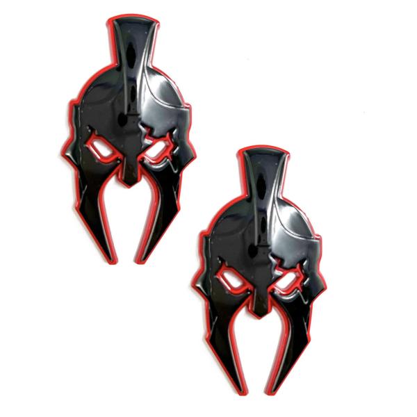 【並行輸入品】2Pcs Custom Gladiator Emblems 3D Badges Rig...