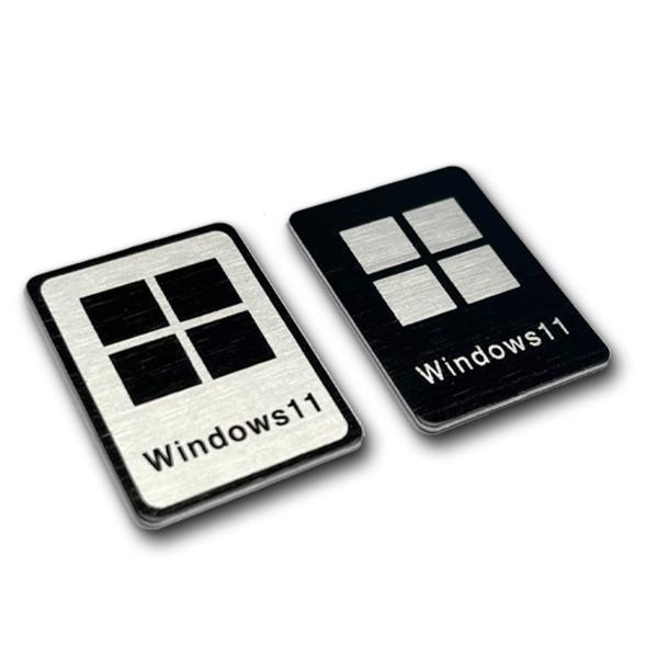 Windows 11 Aluminum Sticker Set (Two Emblems)… 並行輸...