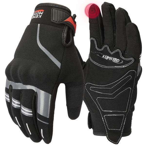 【並行輸入品】KEMIMOTO Motorcycle Gloves with Built in Sh...