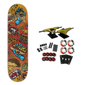 【並行輸入品】Santa Cruz Skateboard Complete Braun Snacks Everslick 8.25