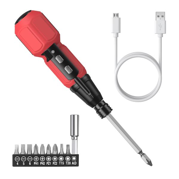 【並行輸入品】AMIR Cordless Screwdriver, Rechargeable Ele...