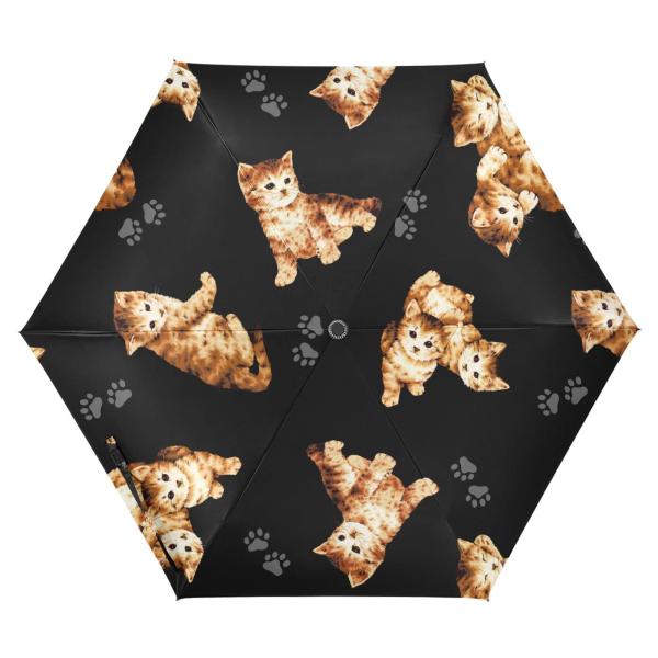 【並行輸入品】ZENWAWA Cat Cubs Travel Umbrella Auto Open ...