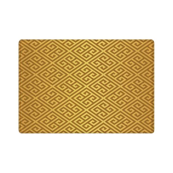 【並行輸入品】Gold Bath Mats Gold Greek Key Bath Mat Gree...