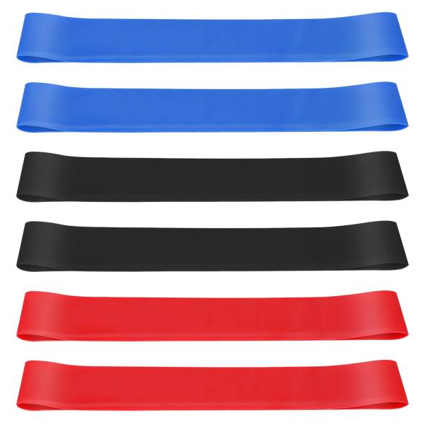 【並行輸入品】レジスタンスバンド 6個 肌に優しいレジスタンスフィットネスエクササイズループバンド ...