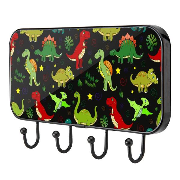 【並行輸入品】IEDHFNGDBFV Colorful Dinosaur Wall Hooks He...