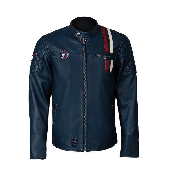 【並行輸入品】Legend Motors Black Leather Jacket Mens   C...