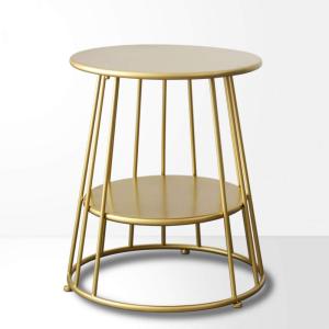 YLYAJY Simple Wrought Iron Gold Side Coffee Table Nordic Small T 並行輸入品｜import-tabaido