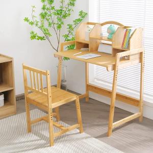 UNICOO   Bamboo Height Adjustable Kids Desk and Chair Set, Child 並行輸入品｜import-tabaido