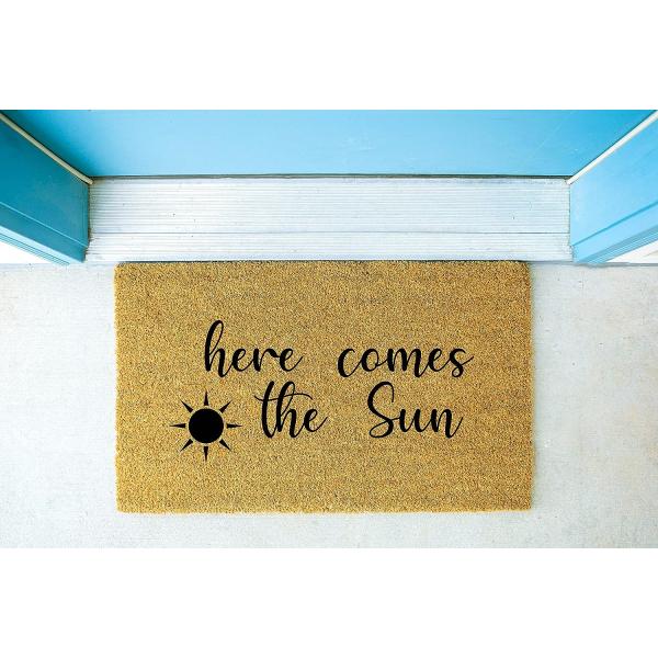 HERE Comes Doormat | Here Comes The Sun Doormat | ...