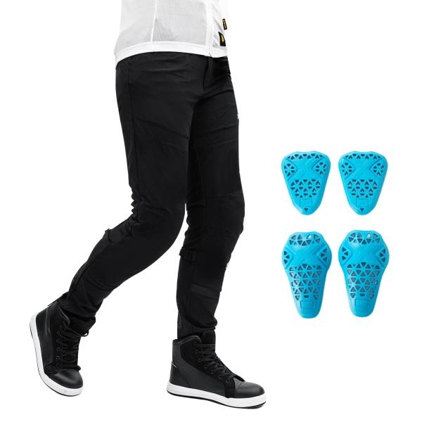 【並行輸入品】ILM オートバイライディングパンツ アーマーフロー 取り外し可能 CE 2 ニーヒッ...