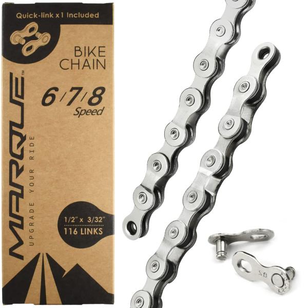 【並行輸入品】MARQUE 6/7/8スピードバイクチェーン   ロード&amp;マウンテンバイク用自転車チ...