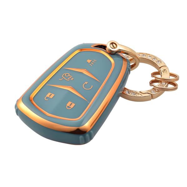 【並行輸入品】OFFCURVE for Cadillac Key Fob Cover, Premiu...