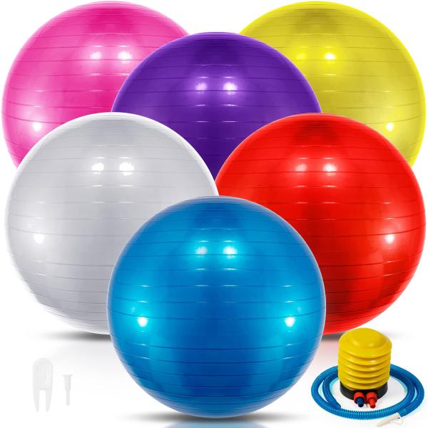 【並行輸入品】Jexine エクササイズボール PVC 6個 25.59インチ 65cm 安定性 バ...