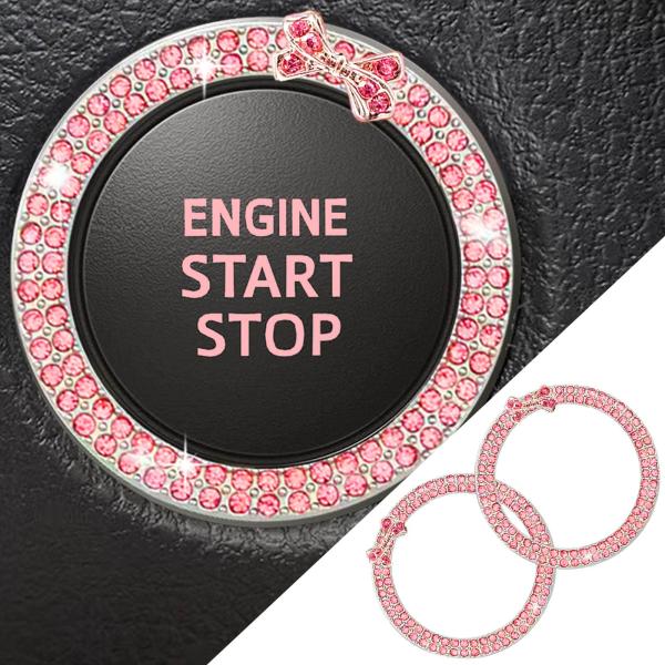 【並行輸入品】Yeapop 2Pcs Bling Crystal Rhinestone Car En...