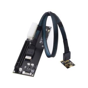 chenyang Oculink SFF 8612   PCI E 3.0 M.2 M Key   SFF 8611 ホストアダプ 並行輸入品
