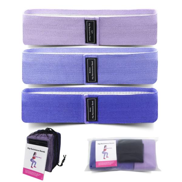 【並行輸入品】Set of 3 Anti Slip Yoga Resistance Bands fo...