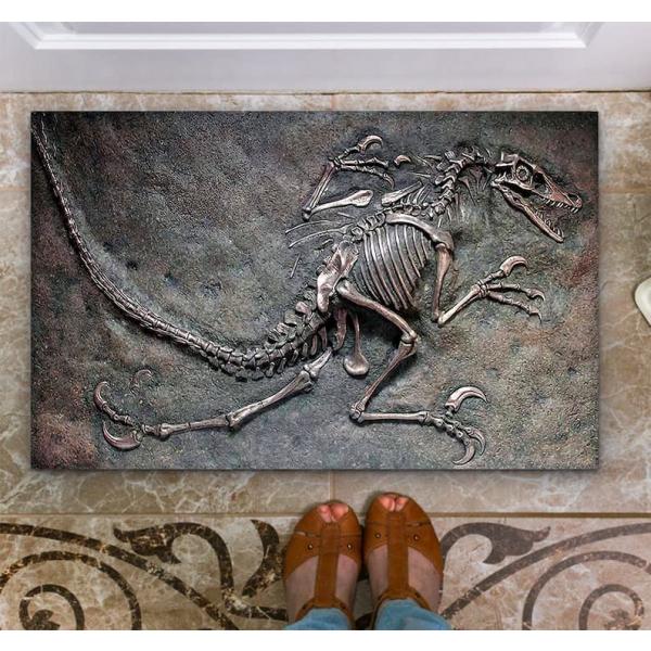 KXO Door Mat Dinosaur Fossil Dinosaur Welcome Non ...