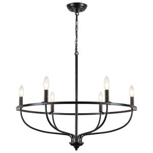 TYNEWRGY Black Chandelier Light Fixture,Farmhouse Candle Hanging 並行輸入品｜import-tabaido