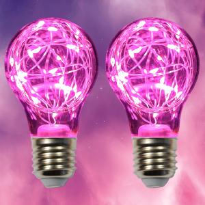 HOWORR Decorative Pink Light Bulb, 2W Pink LED Fairy Light Bulbs 並行輸入品｜import-tabaido