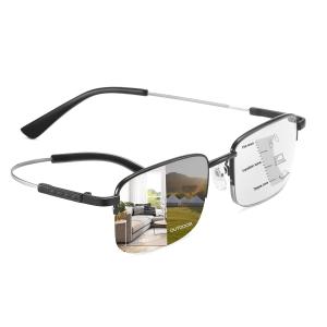 YIMI Progressive Photochromic Multifocus Reading Glasses UV400 S 並行輸入品