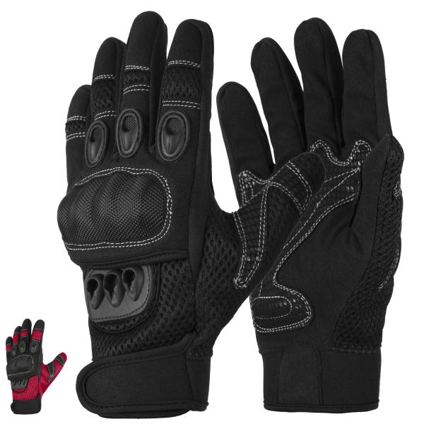 【並行輸入品】DALLX Motorcycle Gloves with Hard Knuckle P...