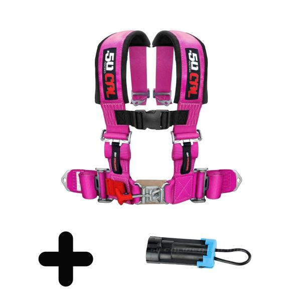 【並行輸入品】50 Caliber Racing Pink 3in 4 Point Harness ...