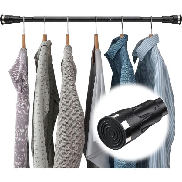 Closet Rod for Hanging Clothes 31 to 46 Inch Adjus...