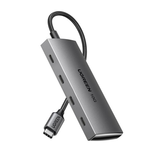 UGREEN USB Cハブ 10Gbps 4 in 1 USB C 3.2ポート 10Gbps高速...