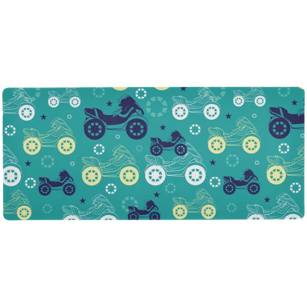 【並行輸入品】Glaphy オートバイ ブルー グリーン イエロー 大型マウスパッド ゲーム用マウス...