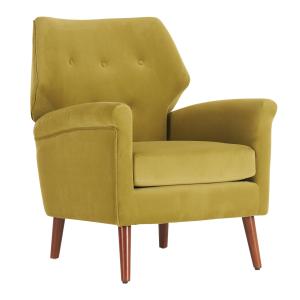 【並行輸入品】LOVSPATIO Mid Century Modern Upholstered Button Tufted Sofa Chai