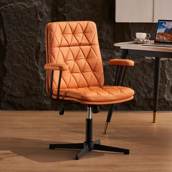 HoeuThien Office Chair No Wheels Ergonomic Criss C...