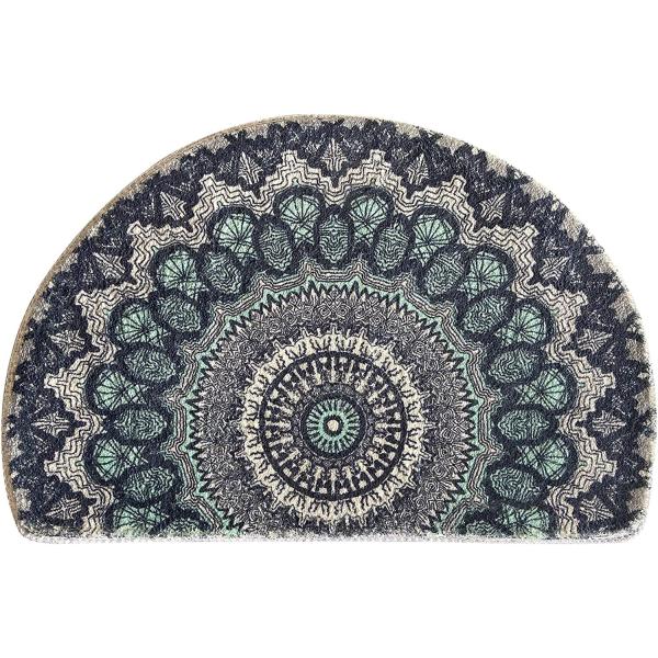 【並行輸入品】Half Round Door Mat,Semi Circle Bathroom Fl...