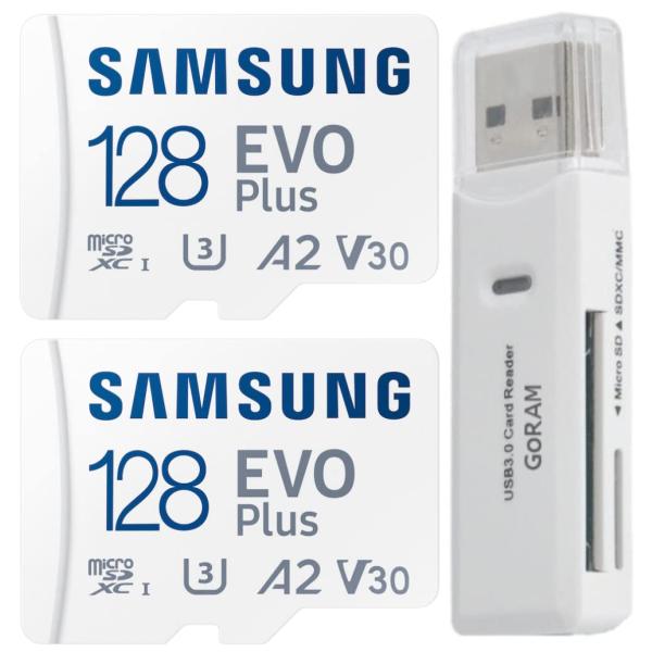 【並行輸入品】Samsung EVO Plus 128GB (2パック) MicroSDXC 130...