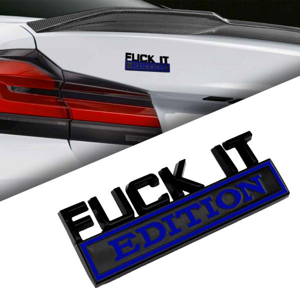 【並行輸入品】Fuck IT Edition Emblem Decal, Car Fender Bu...