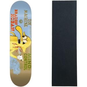 【並行輸入品】Toy Machine スケートボードデッキ Hoban Mind Control 8.6インチ x 32.5インチ グリップ付き　